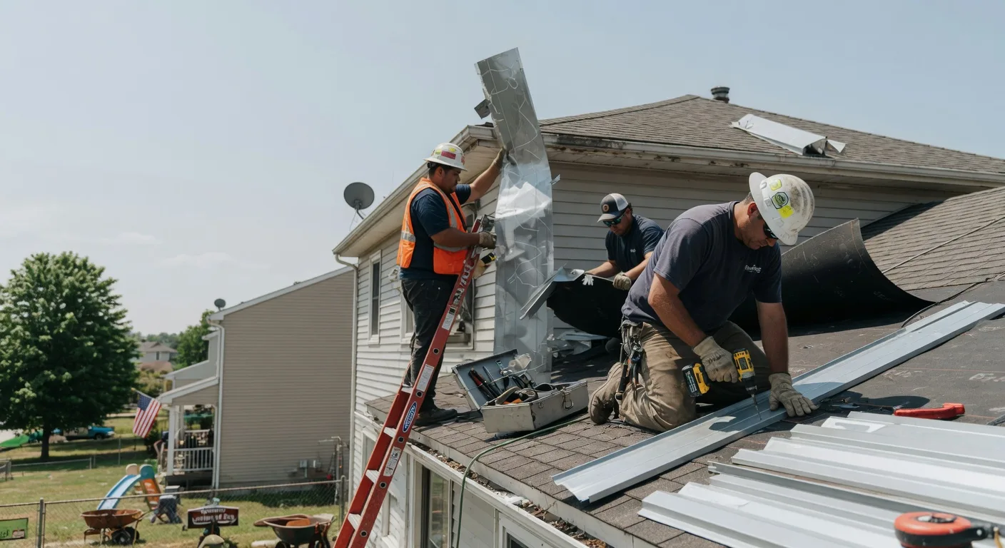 Storm Damage Metal Roof Repair in Pleasant Grove, UT